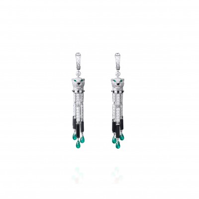 CARTIER PANTHÈRE WHITE GOLD DE CARTIER EARRINGS HP800976